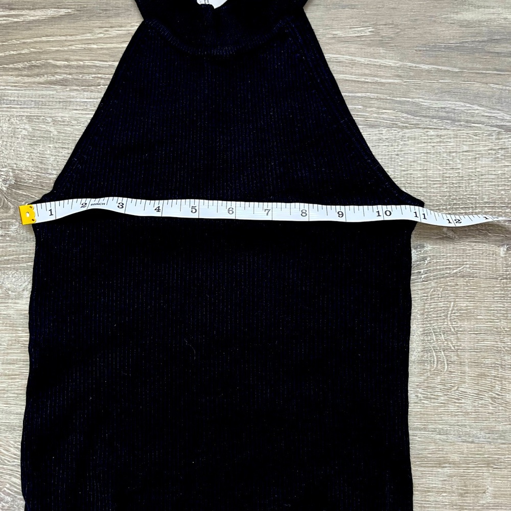 Mango Black Halter Top -size small